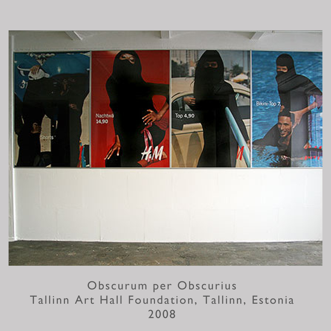 Mahrem - Footnotes on Veiling, Footnotes on Veiling
Tanas - Space for contemporary Turkish art, Berlin, Germany 
(closes down 3 Nov. 2013) (2008)